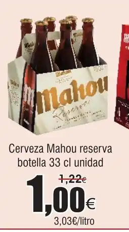 FROIZ Cerveza Mahou reserva oferta
