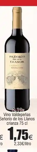 FROIZ Vino Valdepeñas Señorío de los Llanos crianza oferta