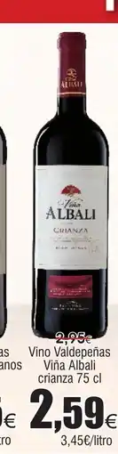 FROIZ Vino Valdepeñas Viña Albali crianza oferta