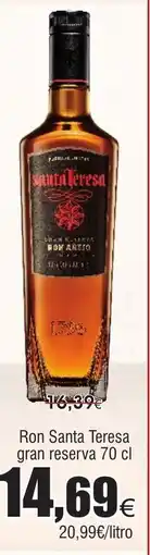 FROIZ Ron Santa Teresa gran reserva oferta