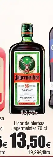 FROIZ JAGERSMEISTER Licor de hierbas oferta