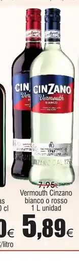 FROIZ Vermouth Cinzano bianco o rosso oferta