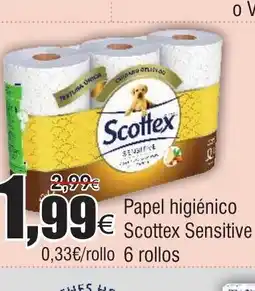 FROIZ Papel higiénico Scottex Sensitive oferta