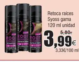 FROIZ Retoca raíces Syoss gama oferta