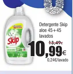 FROIZ Detergente Skip aloe 45+45 lavados oferta