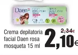 FROIZ Crema depilatoria facial Daen rosa mosqueta oferta