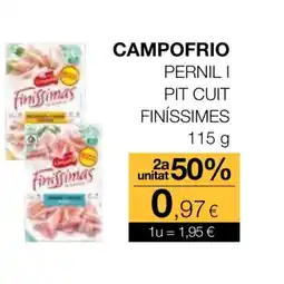 Plusfresc CAMPOFRIO Pernil i pit cuit finíssimes oferta