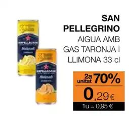 Plusfresc SAN PELLEGRINO Aigua amb gas taronja llimona oferta