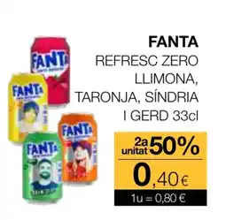 Plusfresc FANTA Refresc zero llimona taronja sindria oferta