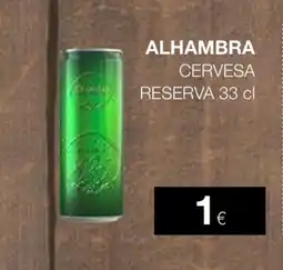 Plusfresc ALHAMBRA Cervesa reserva oferta
