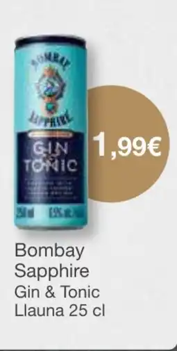Plusfresc BOMBAY SAPPHIRE Gin & Tonic Llauna oferta