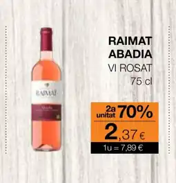 Plusfresc RAIMAT ABADIA Vi rosat oferta