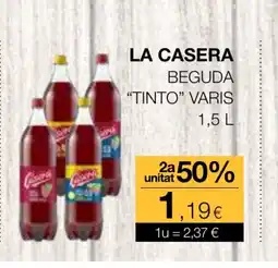 Plusfresc LA CASERA Beguda tinto varis oferta