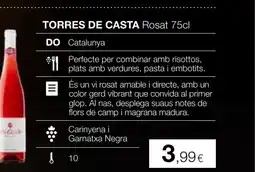Plusfresc TORRES DE CASTA Rosat oferta