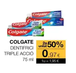 Plusfresc COLGATE Dentifrici triple acció oferta