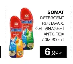 Plusfresc SOMAT Detergent rentavaix. gel vinagre i antigreix oferta