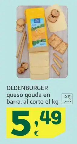 HiperDino OLDENBURGER queso gouda en barra oferta