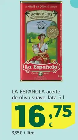 HiperDino LA ESPAÑOLA aceite de oliva suave oferta