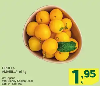 HiperDino Ciruela amarilla oferta
