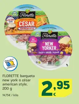 HiperDino FLORETTE barqueta new york o césar american style oferta