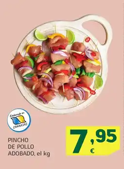 HiperDino Pincho de pollo adobado oferta