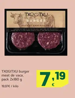 HiperDino TXOGITXU burger meat de vaca oferta