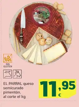 HiperDino EL PARRAL queso semicurado pimentón oferta