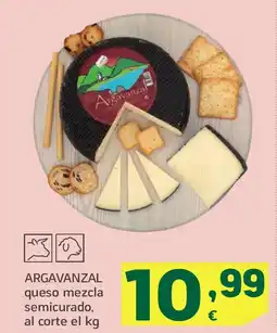 HiperDino ARGAVANZAL queso mezcla semicurado oferta