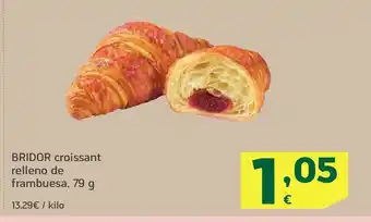 HiperDino Bridor croissant relleno de frambuesa oferta