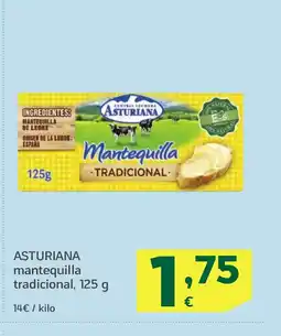 HiperDino ASTURIANA mantequilla tradicional oferta