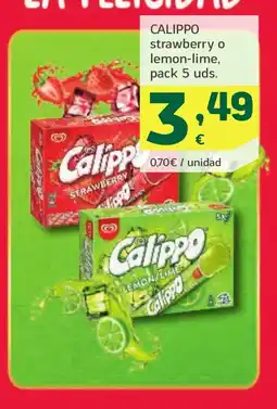 HiperDino CALIPPO strawberry o lemon-lime oferta