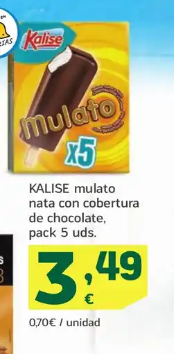 HiperDino KALISE mulato nata con cobertura de chocolate oferta
