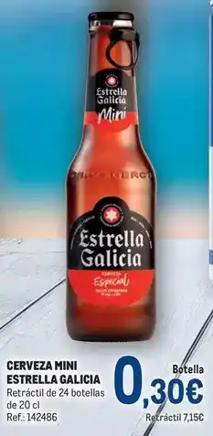 Makro Estrella galicia - cerveza mini oferta