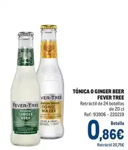 Makro Fever tree - tónica o ginger beer oferta