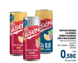 Makro La casera - tinto de verano oferta