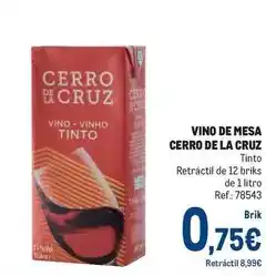 Makro Cerro de la cruz - vino de mesa oferta