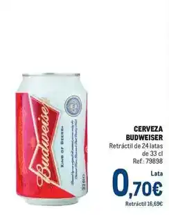 Makro Budweiser - cerveza oferta