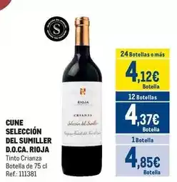 Makro Castillo rioja - cune seleccion del sumiller d.o.ca. rioja oferta