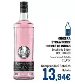 Makro Puerto de indias - ginebra strawberry oferta