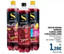 Makro Sandevid - tinto de verano clasico limon o sin alcohol limon oferta