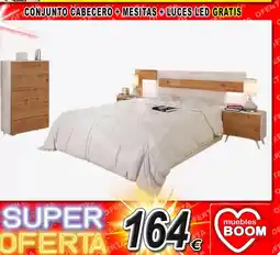 Conjunto cabecero + mesitas + luces led gratis