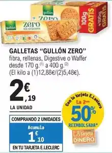 E.Leclerc Gullón - galletas zero oferta