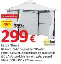 Bauhaus Sunfun - carpa 'denia' oferta