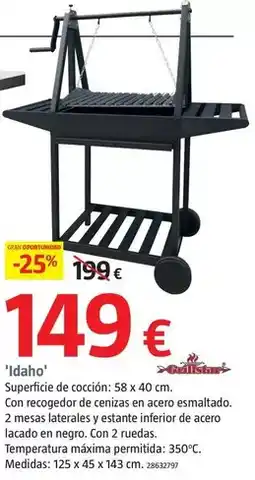 Bauhaus Grillstar - barbacoas de carbón 'idaho' oferta