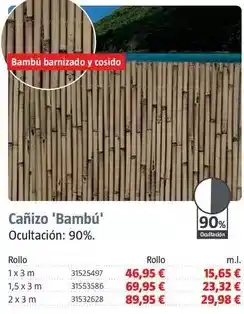 Bauhaus Cañizo 'bambú' oferta