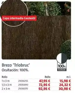 Bauhaus Brezo 'triobruc' oferta
