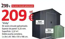 Bauhaus Caseta de jardín 'visby' oferta