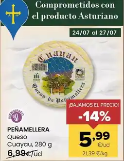 Autoservicios Familia Penamellera - queso cuayau oferta