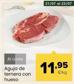 Autoservicios Familia Aguja de ternera con hueso oferta