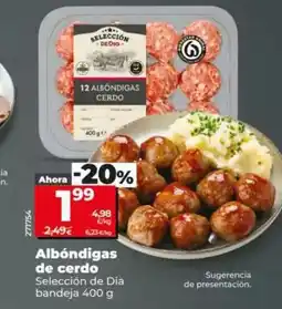 Dia Seleccion de dia - albóndigas de cerdo oferta